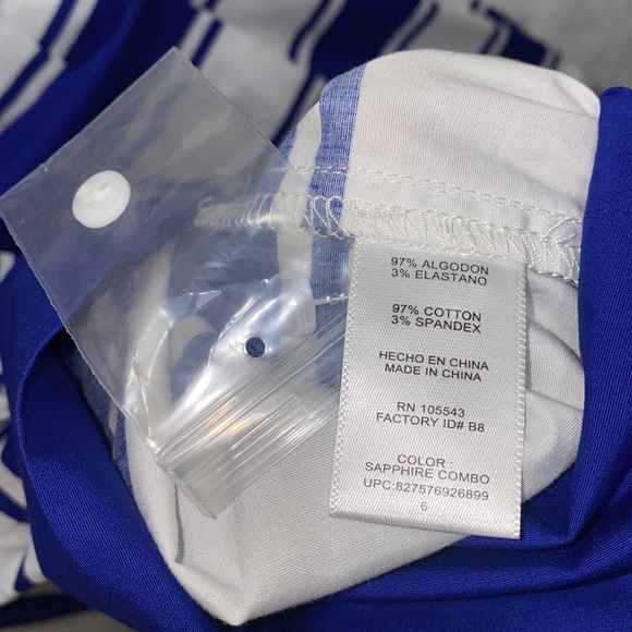 MILLY For Design Nation Cotton NAUTICAL STRIPE Print Fit Flare SHIRT DRESS 6 - Picture 4 of 4